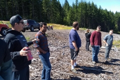 Inspecting a potential new site!
